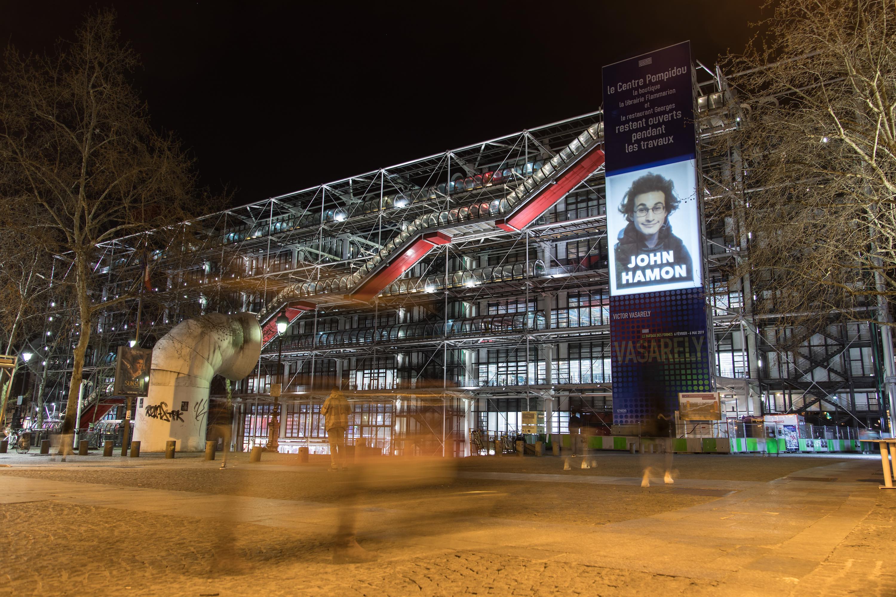 John Hamon, Centre Pompidou, Projection